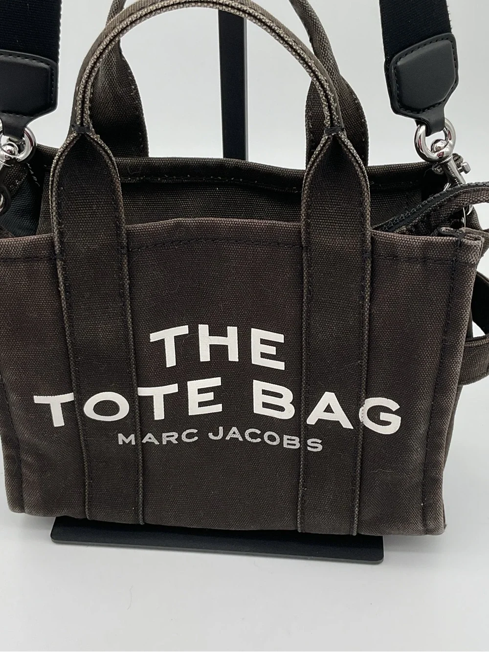 Marc Jacobs The Tote Bag Small Canvas Tote in Black - Faded